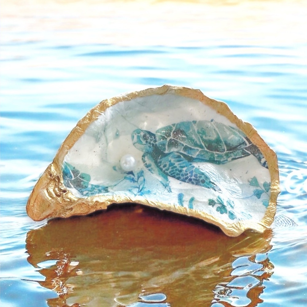 Silver Shore Stack (6 Bracelets) + Turtle Oyster … - image 6